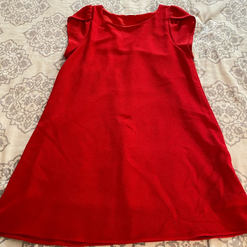 Everly Red A-line Dress